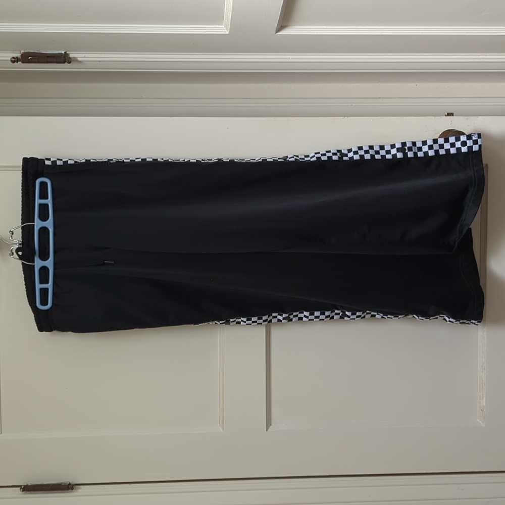 Vans track pants with side snaps size L black/white